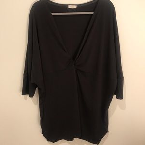 Dark grey 3/4 sleeves top